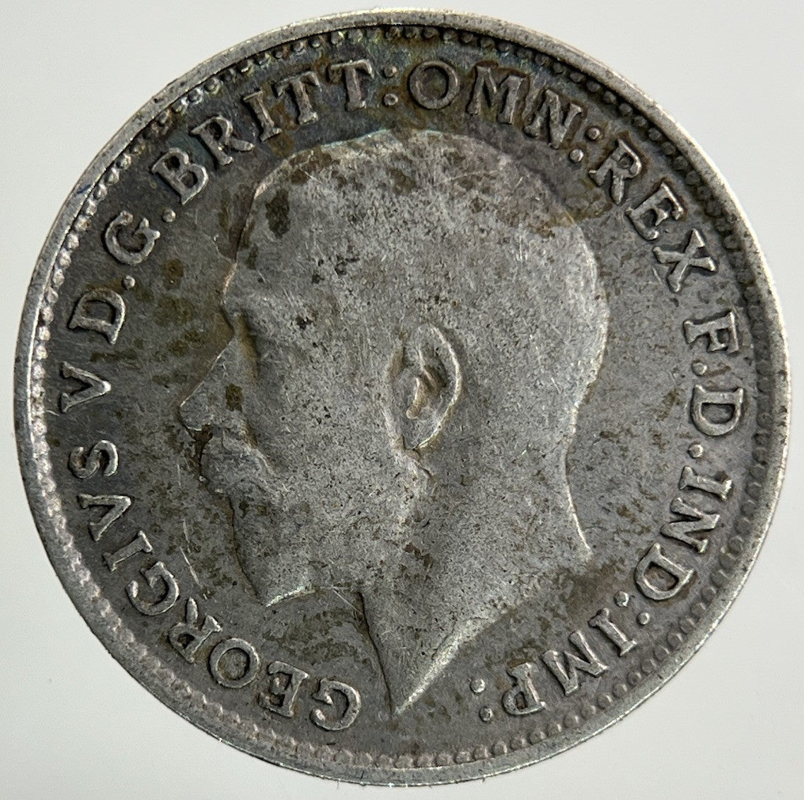 1916 George V Threepence Silver Coin | Fine Collectable Grade
