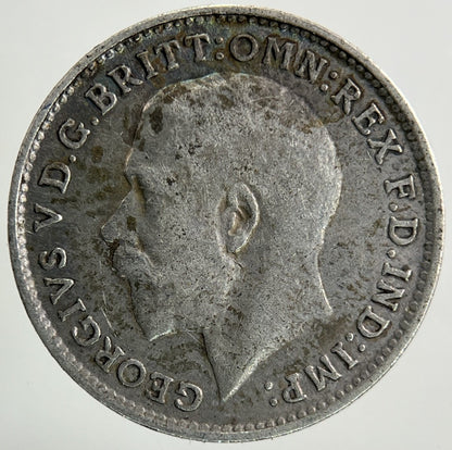 1916 George V Threepence Silver Coin | Fine Collectable Grade