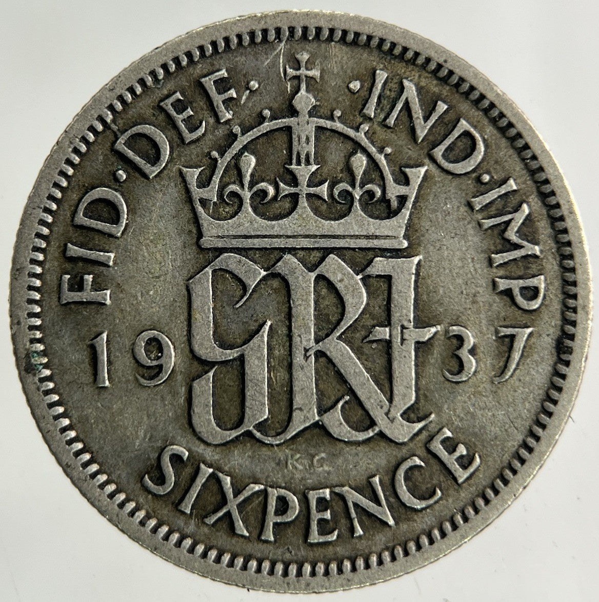 1937 George VI Sixpence Silver Coin | Fine Collectable Grade