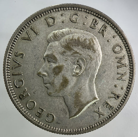 1944 George VI Half - Crown Silver Coin | Fine Collectable Grade