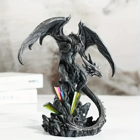 Fantasy Dragon Figurine Resin Home Sculpture Gift UK