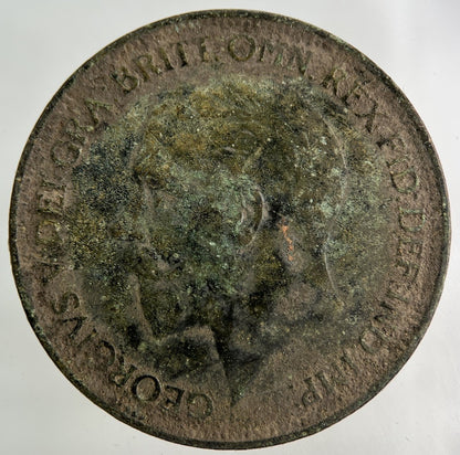1927 George V One Penny Coin | Fine Collectable Grade