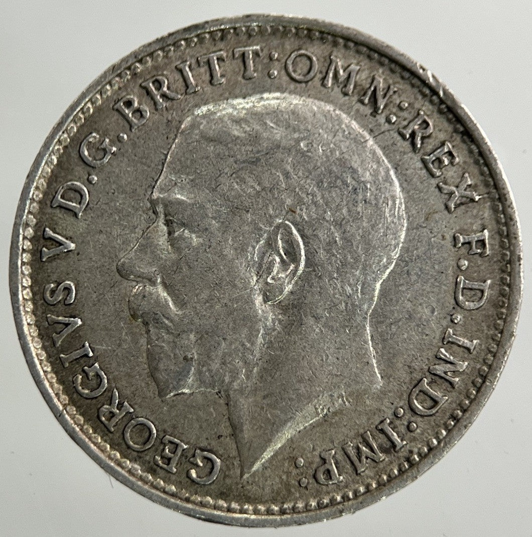 1916 George V Threepence Silver Coin | Very High Grade
