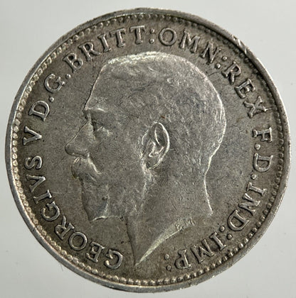 1916 George V Threepence Silver Coin | Very High Grade