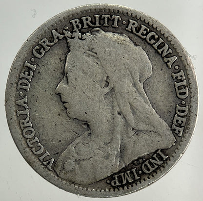 1897 Victoria Threepence Silver Coin | Collectable Grade