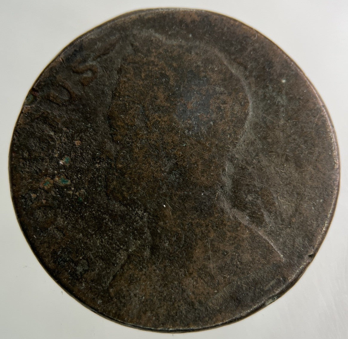 1745 George II 2nd Half - Penny Coin | Fair Grade