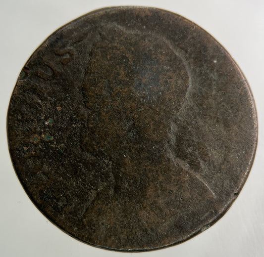 1745 George II 2nd Half - Penny Coin | Fair Grade