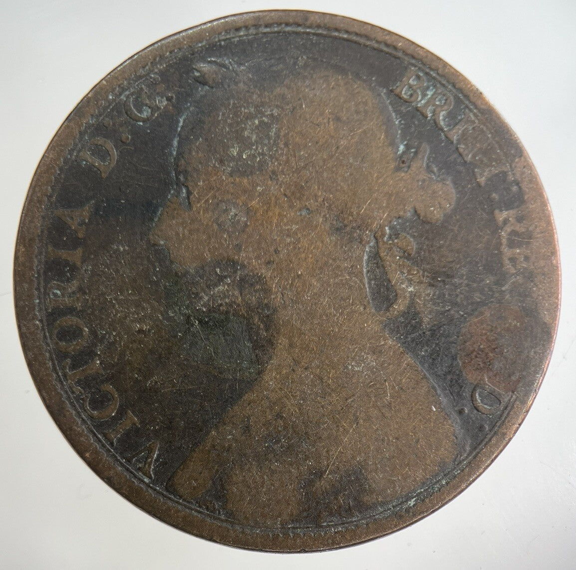 1890 Victoria One Penny Coin | Collectable Grade