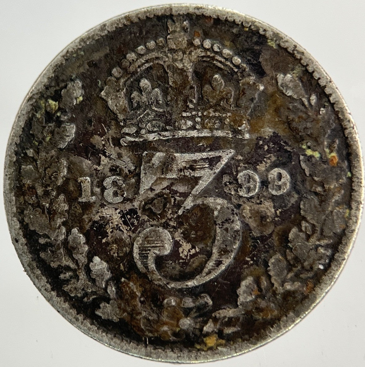 1899 Victoria Threepence Silver Coin | Collectable Grade