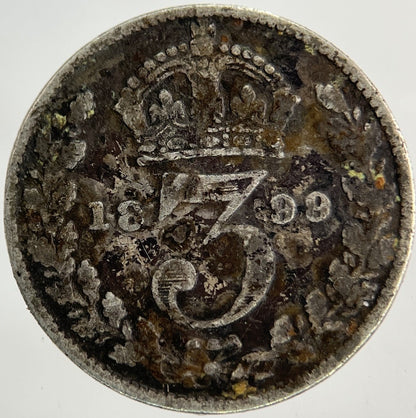 1899 Victoria Threepence Silver Coin | Collectable Grade