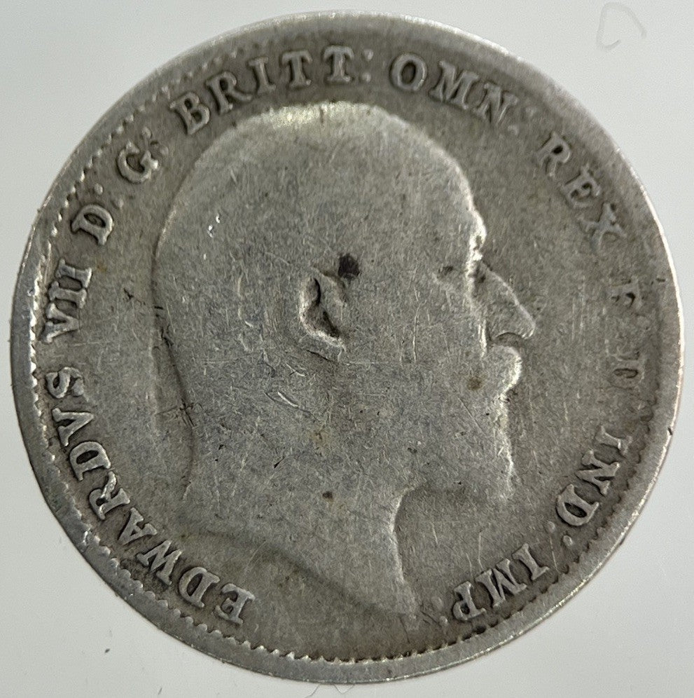 1908 Edward VII Threepence Silver Coin | Collectable Grade