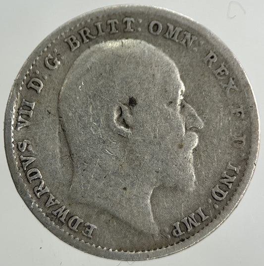 1908 Edward VII Threepence Silver Coin | Collectable Grade