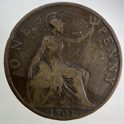 1901 Victoria One Penny Coin | Collectable Grade