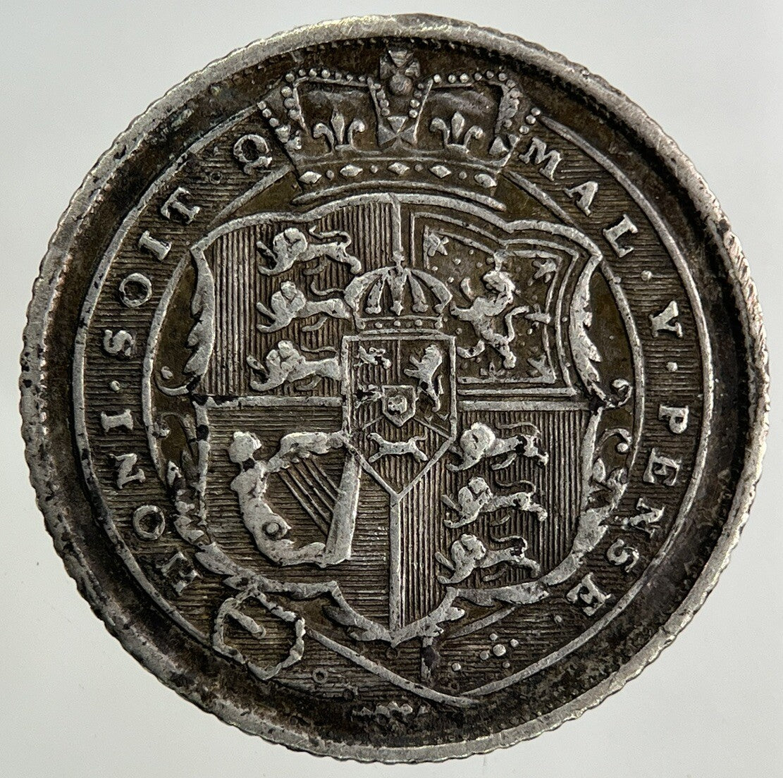 1817 George III 3rd Sixpence Silver Coin | Very High Grade
