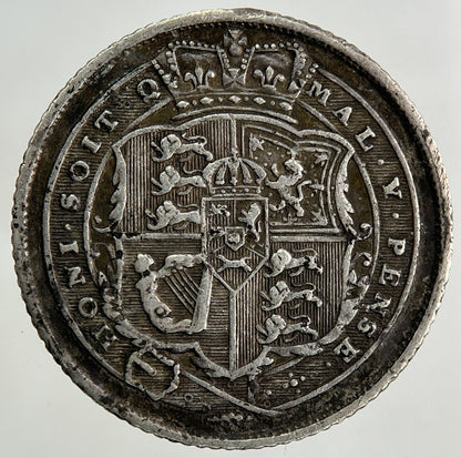 1817 George III 3rd Sixpence Silver Coin | Very High Grade