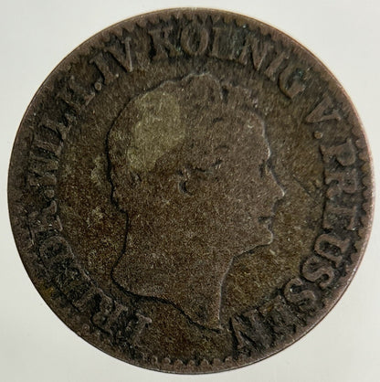 1845 Germany German States Half 1/2 Groschen Silver Coin | Collectable Grade
