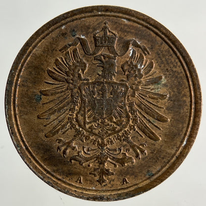 1885 - A Germany 1 Pfennig Coin | Very High Grade