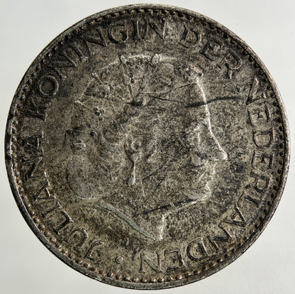 1964 Netherlands 1 Gulden Silver Coin | Fine Collectable Grade