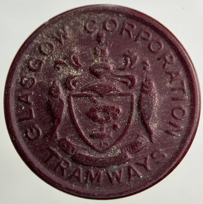 British Glasgow Tramways 2 Stage Token Coin | Collectable Grade
