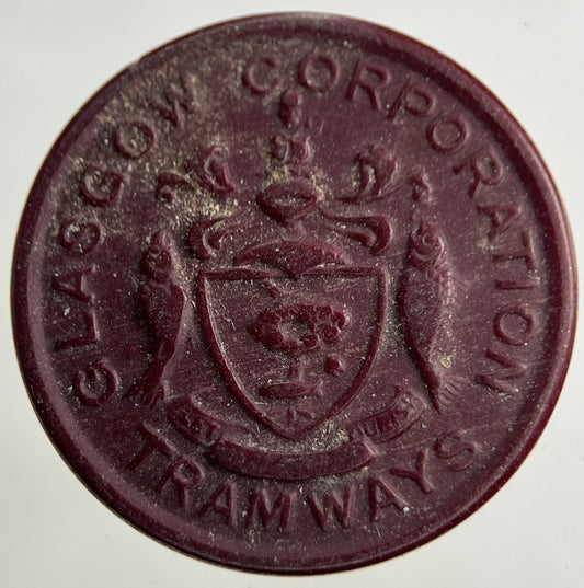 British Glasgow Tramways 2 Stage Token Coin | Collectable Grade