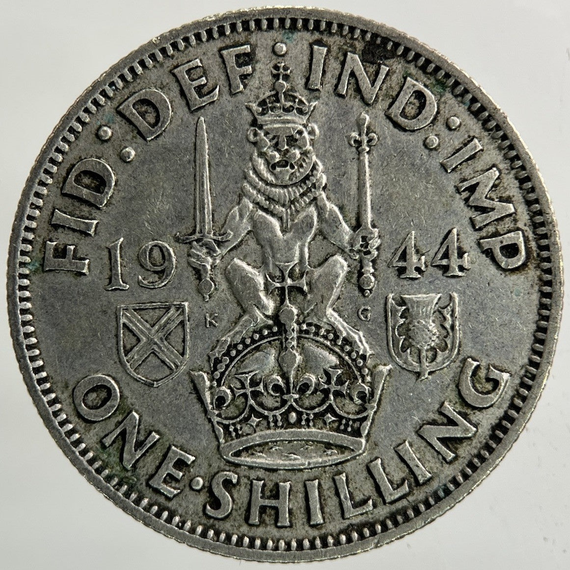 1944 George VI Shilling Silver Coin | Fine Collectable Grade