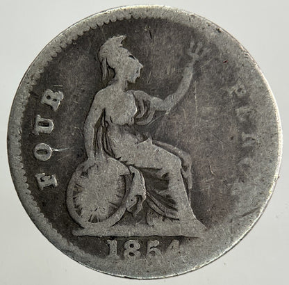 1854 Victoria Groat Four - Pence Silver Coin | Collectable Grade
