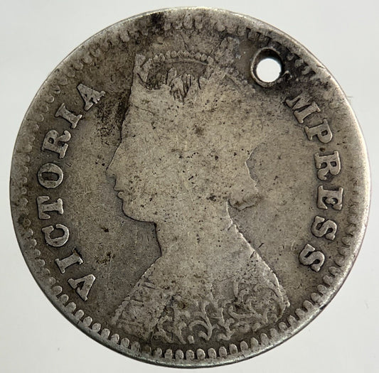 1887 India 2 Annas Silver Coin | Collectable Grade