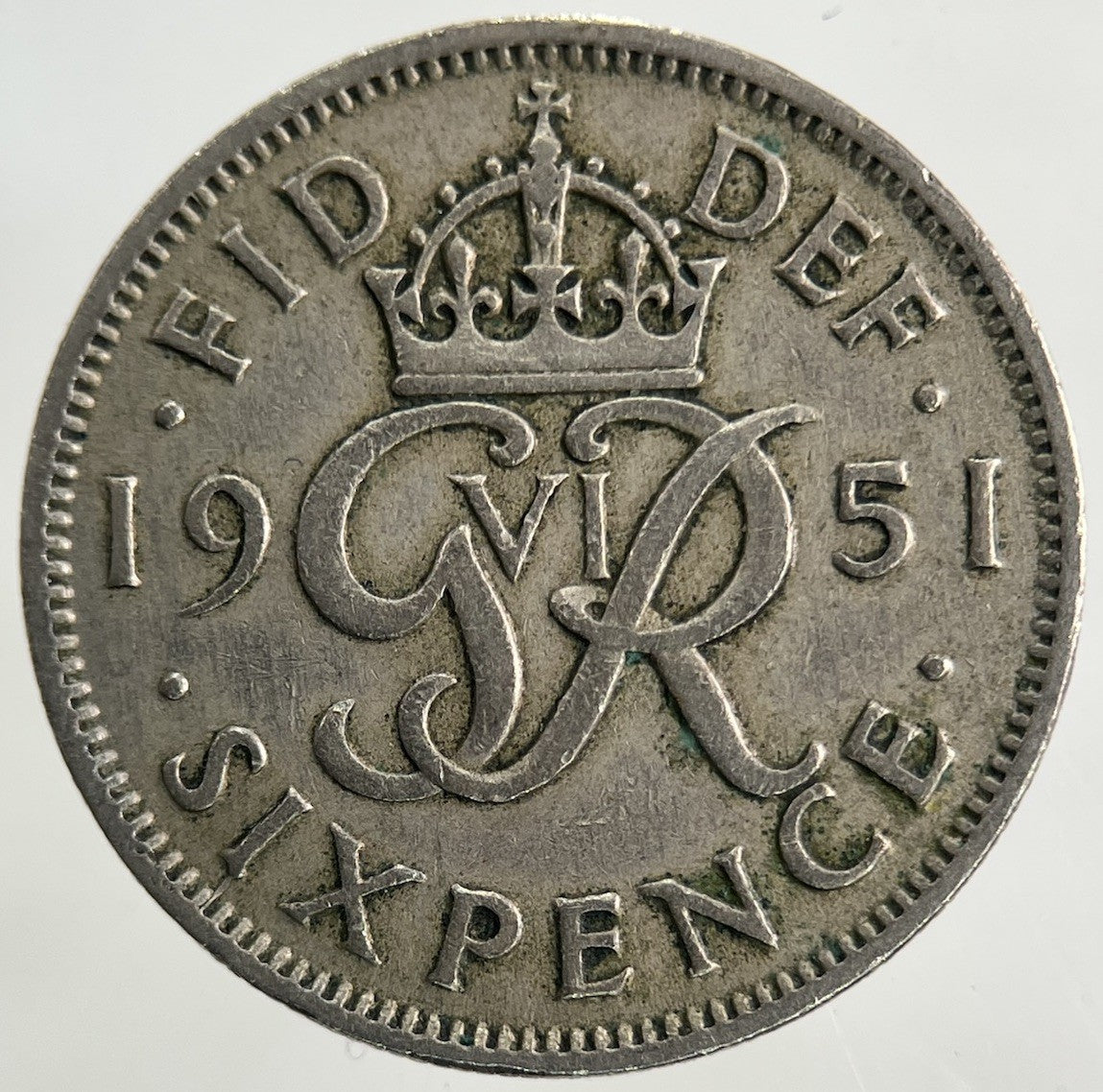 1951 George VI Sixpence Coin | Fine Collectable Grade