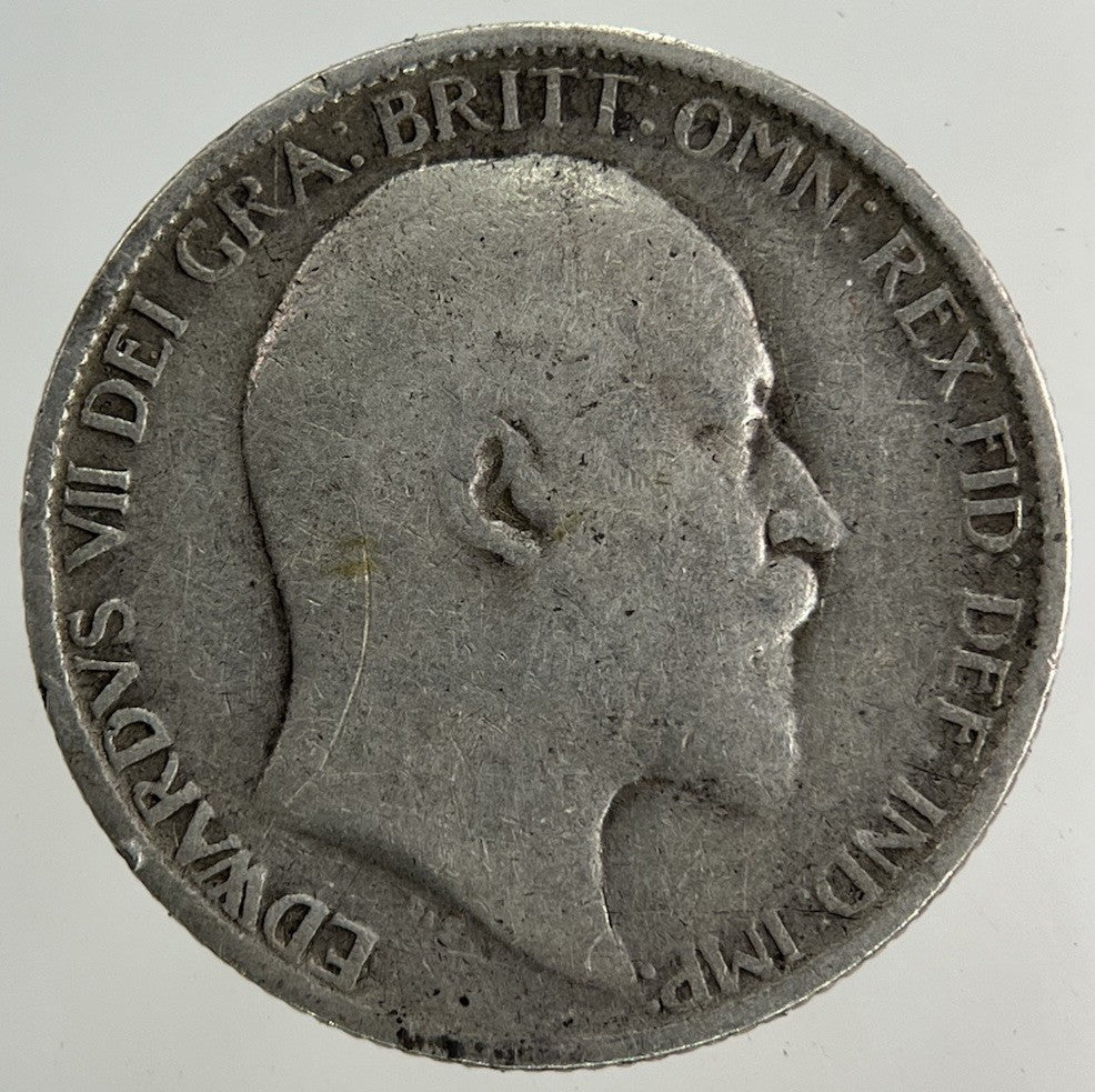 1907 Edward VII Sixpence Silver Coin | Collectable Grade