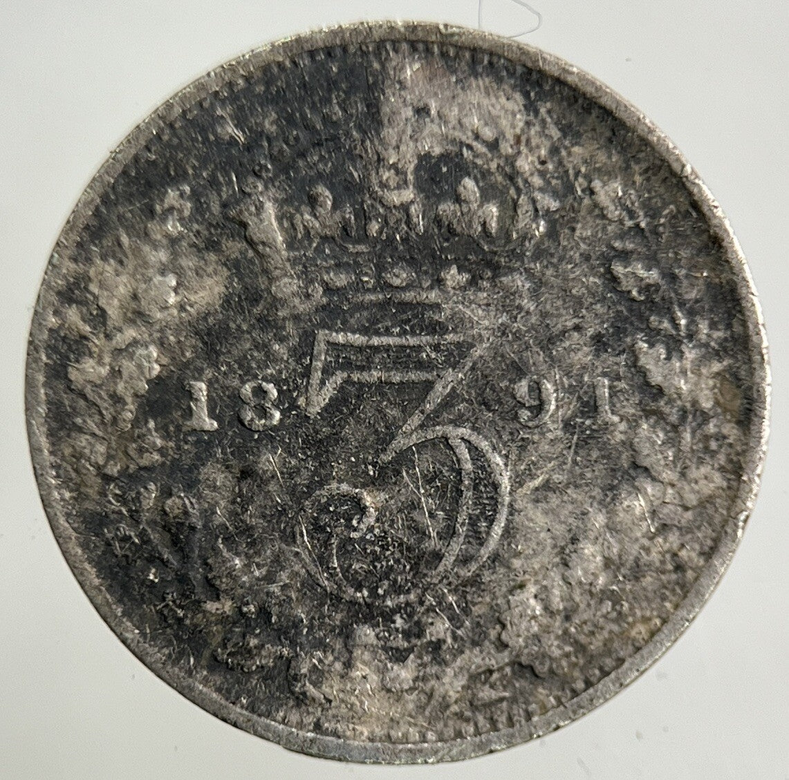 1891 Victoria Threepence Silver Coin | Collectable Grade