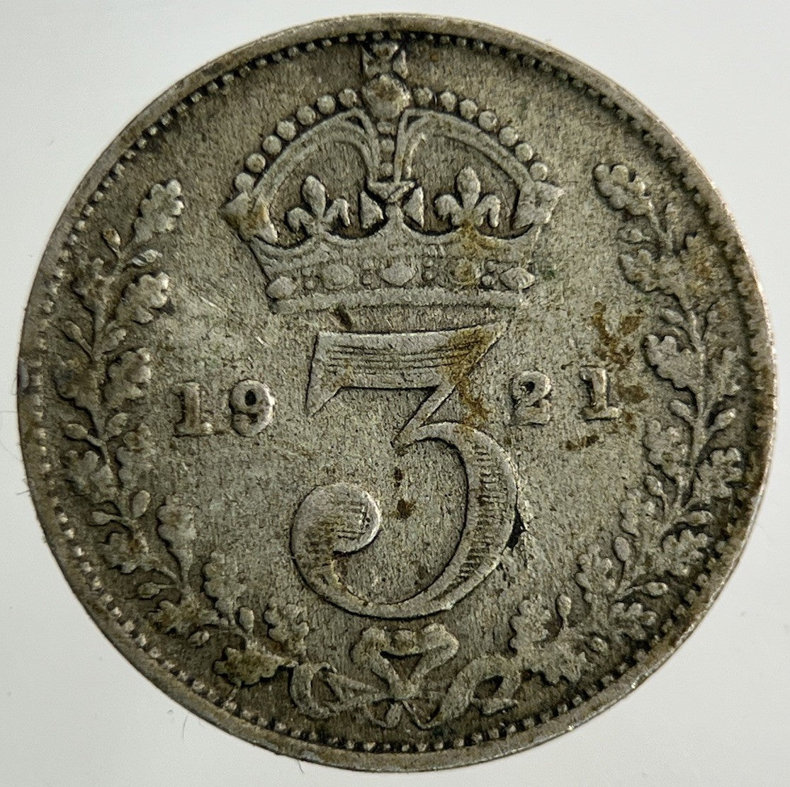 1921 George V Threepence Silver Coin | Collectable Grade