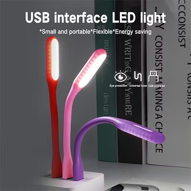 Black Travel USB LED Bending Torch Flash - Light Night Reading Light UK Stock
