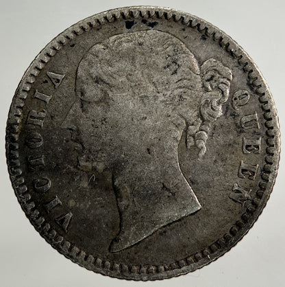 1840 East India Company 1/4 Quarter Anna Silver Coin | Collectable Grade