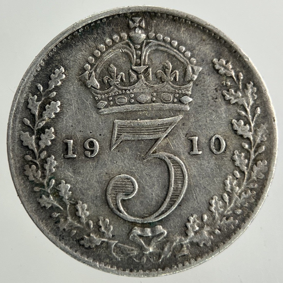 1910 Edward VII Threepence Silver Coin | Very High Grade
