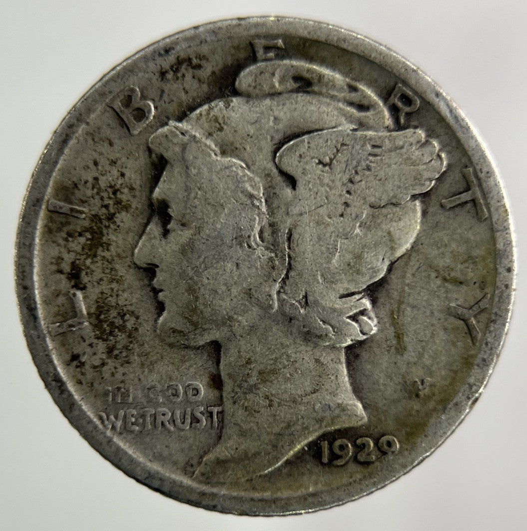 1929 US USA Mercury Dime Silver Coin | Collectable Grade