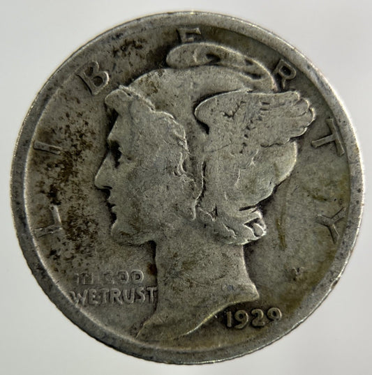 1929 US USA Mercury Dime Silver Coin | Collectable Grade
