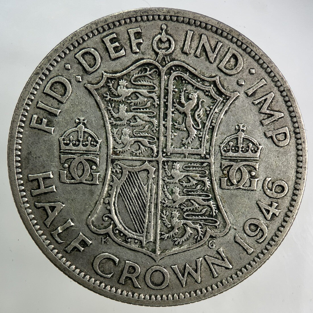 1946 George VI Half - Crown Silver Coin | Fine Collectable Grade