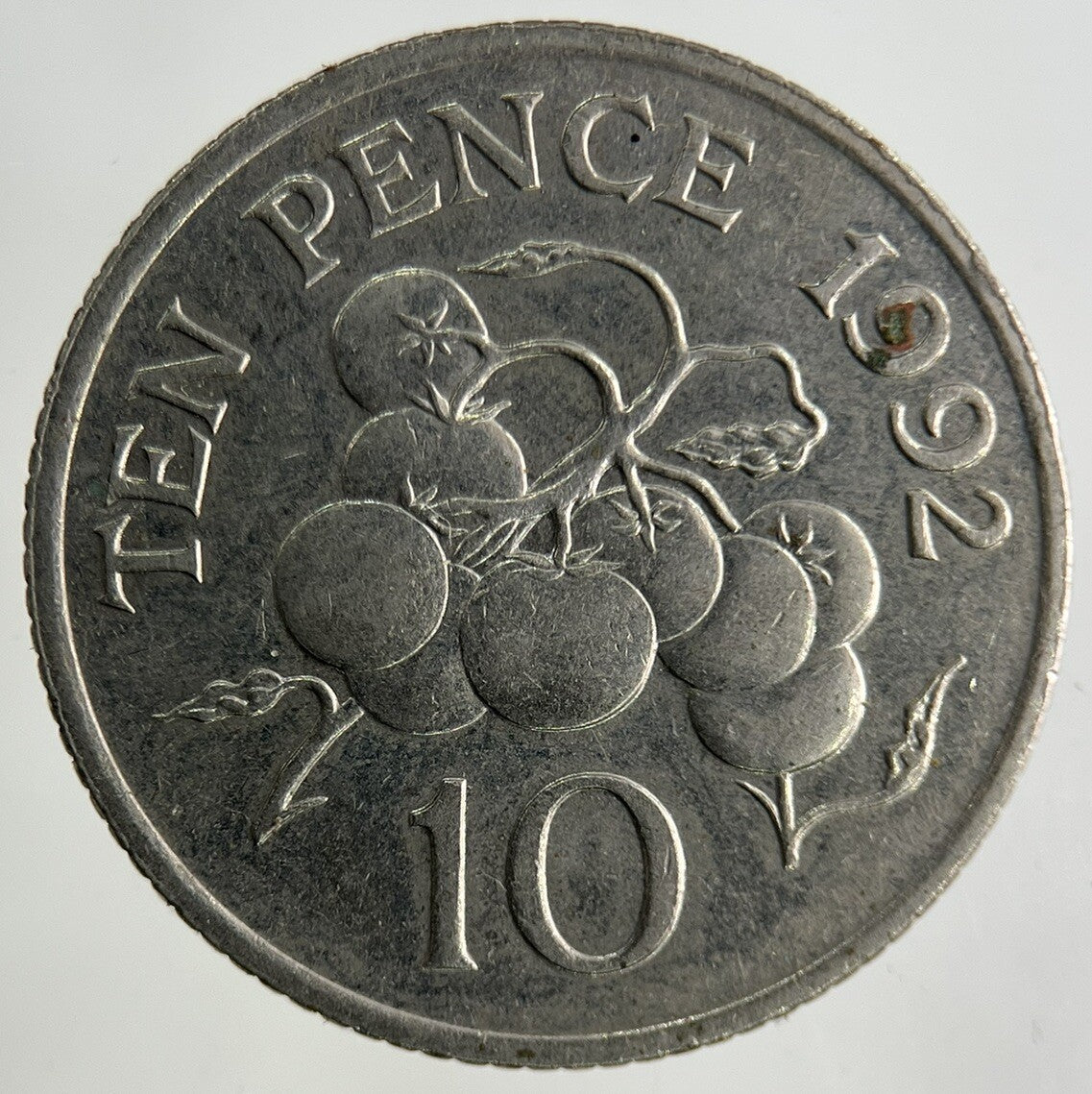 1992 Guernsey 10p Ten - Pence Coin | Fine Collectable Grade