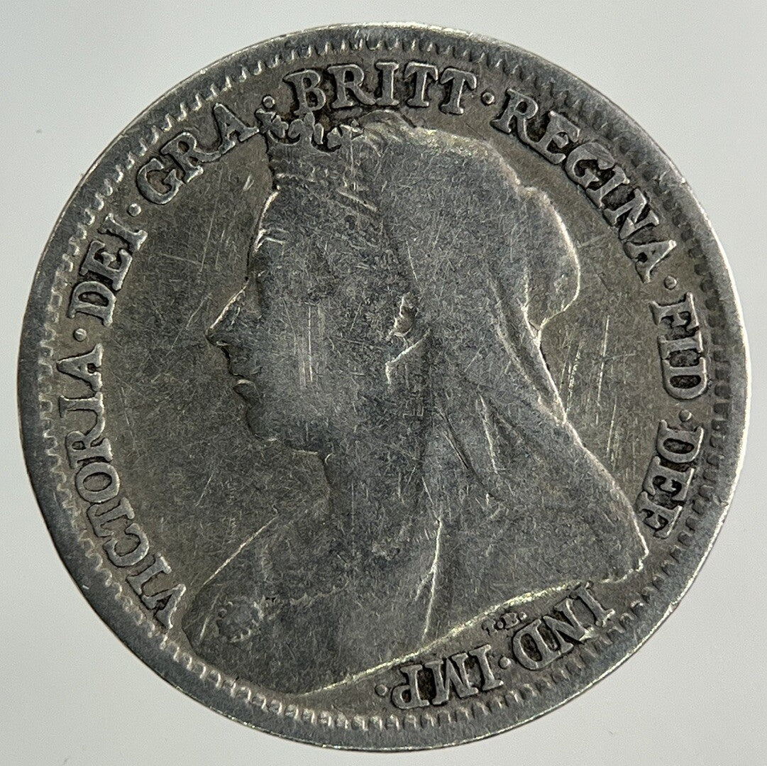 1897 Victoria Threepence Silver Coin | Fine Collectable Grade