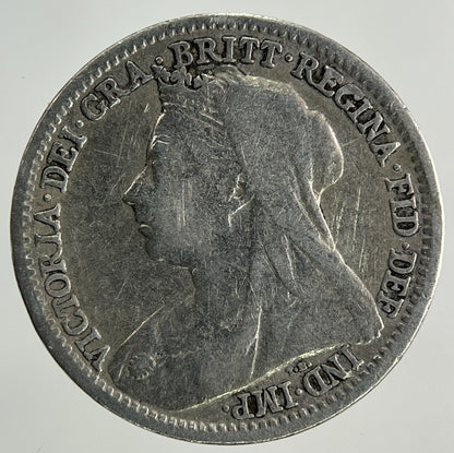 1897 Victoria Threepence Silver Coin | Fine Collectable Grade