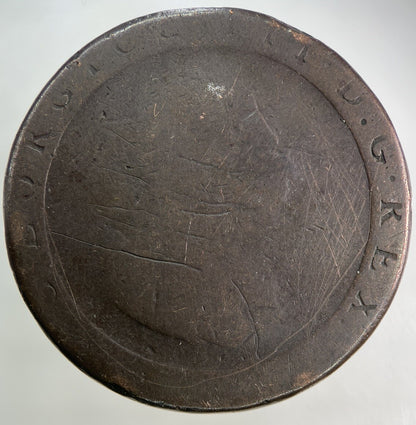 1797 George III 3rd Cartwheel One Penny Coin | Fair Grade