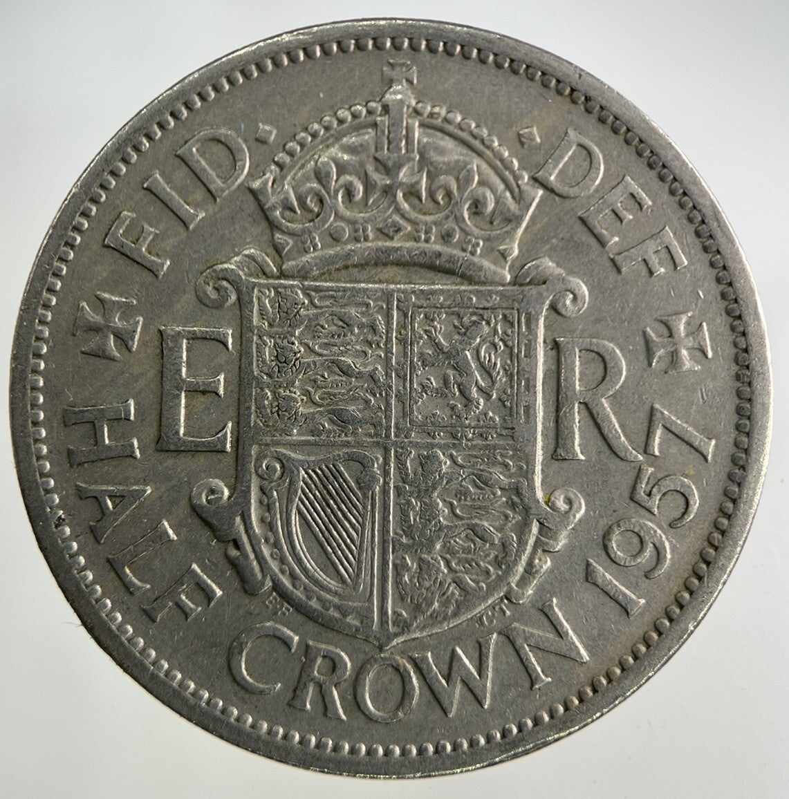 1957 Elizabeth II 2nd Half - Crown Coin | Fine Collectable Grade