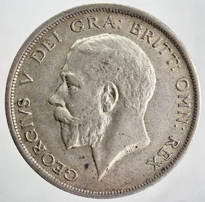 1918 George V Half - Crown Silver Coin | Very High Grade | a2210