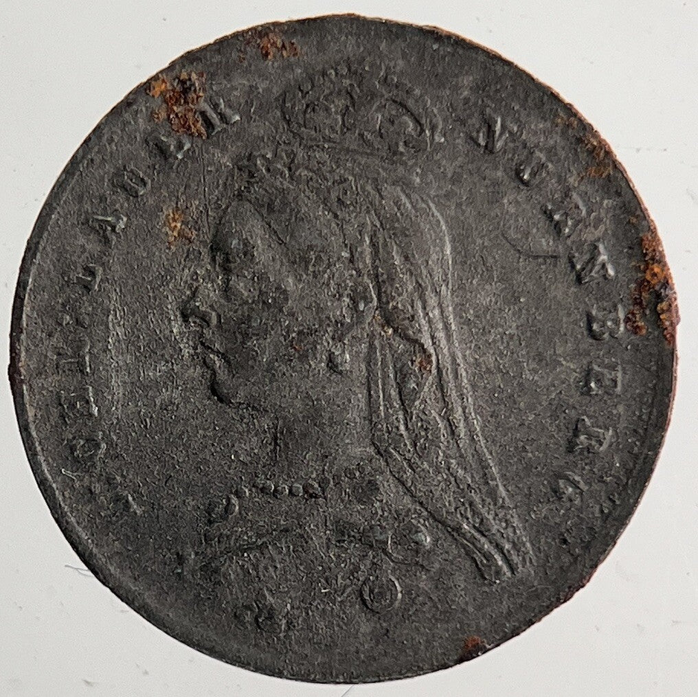 1800’s Victoria Toy Money Coin Token | Fine Collectable Grade | a9141