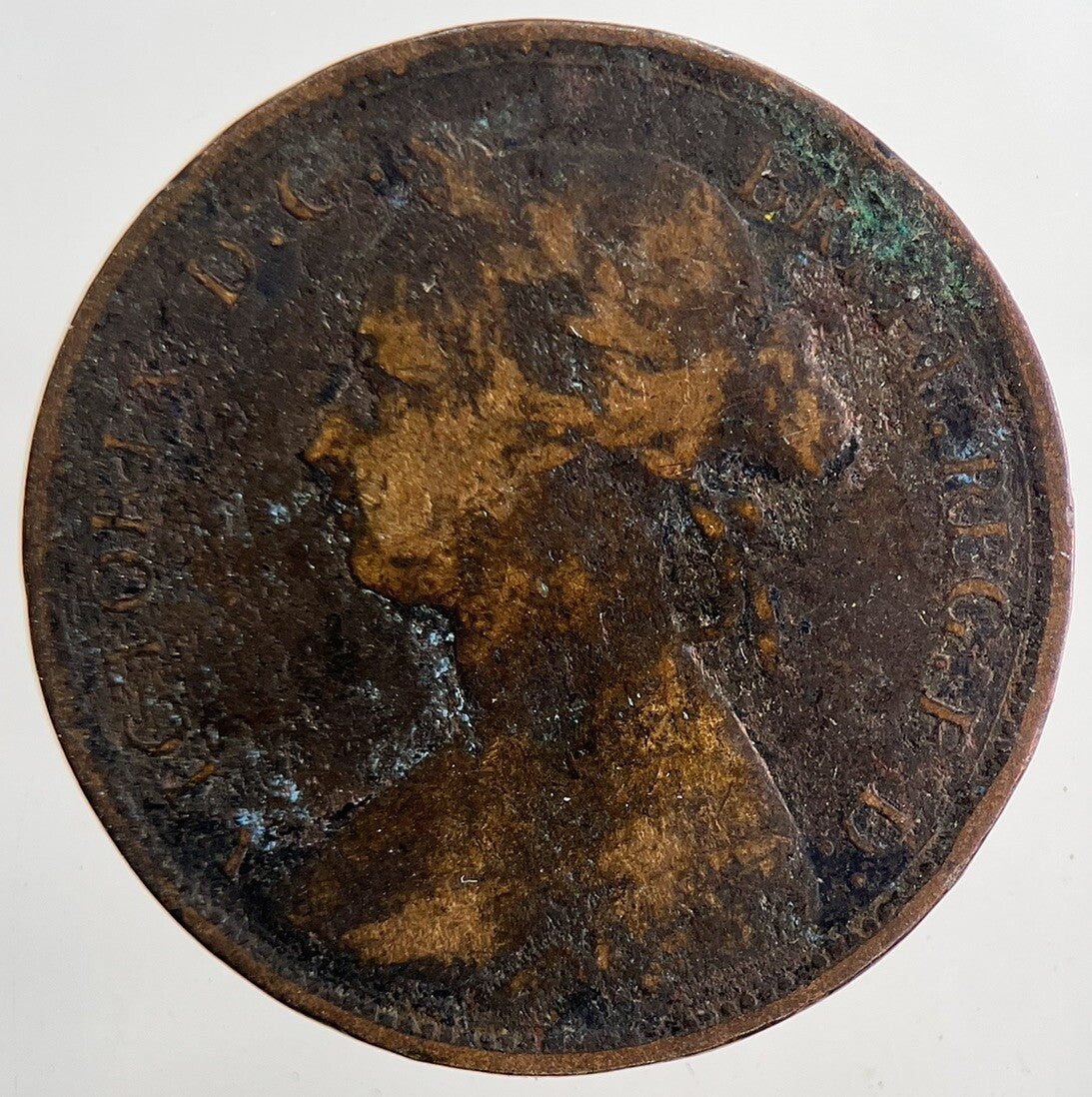 1876 Victoria Half - Penny Coin | Collectable Grade | a9410