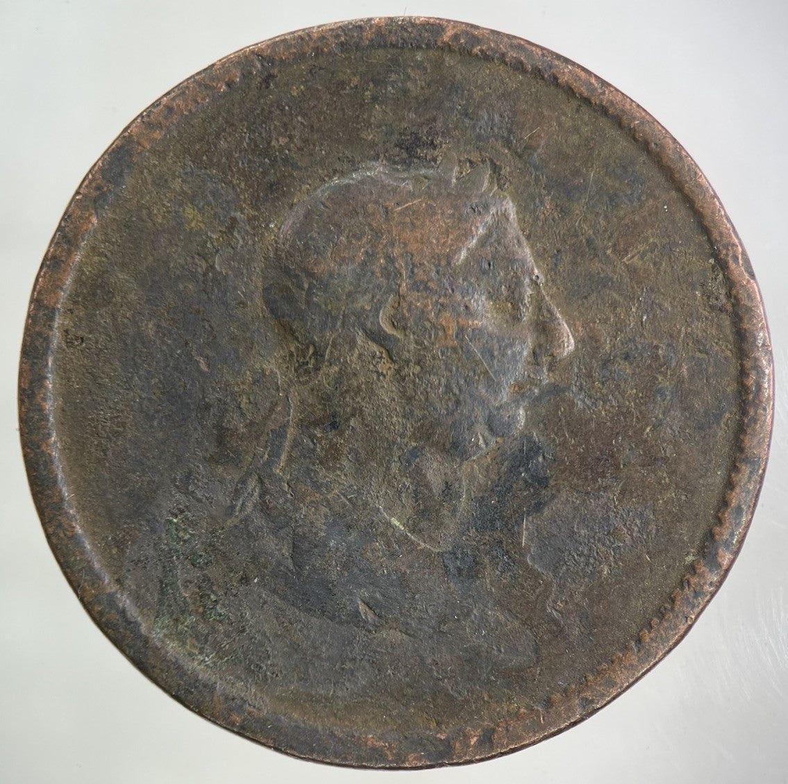 British George III 3rd One Penny Coin | Worn Grade