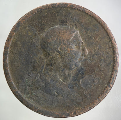 British George III 3rd One Penny Coin | Worn Grade