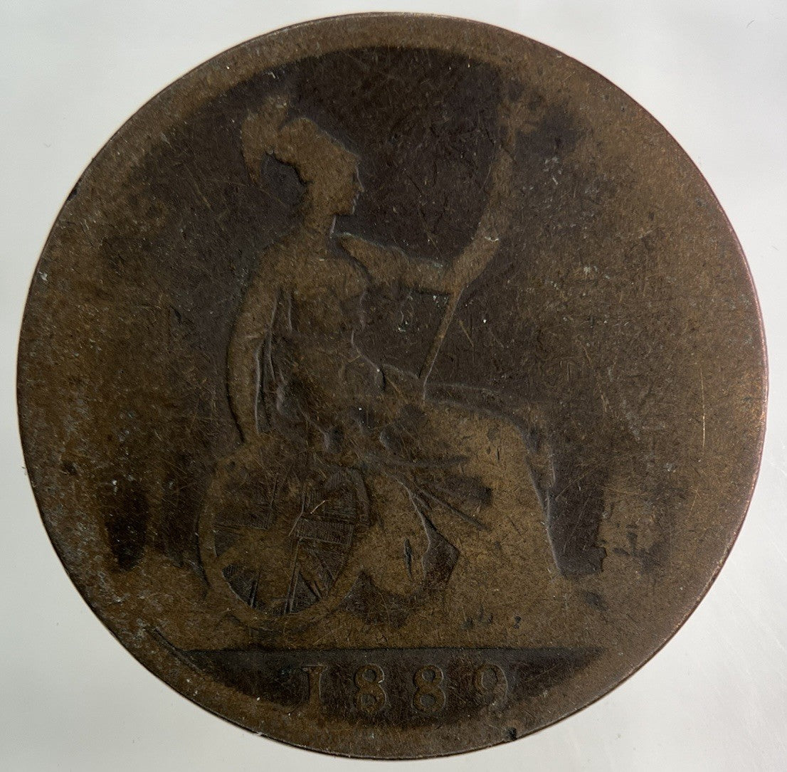 1889 Victoria One Penny Coin | Collectable Grade