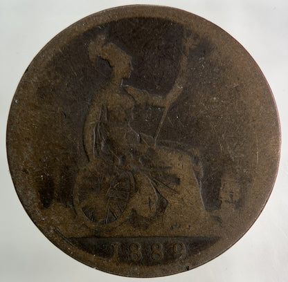 1889 Victoria One Penny Coin | Collectable Grade
