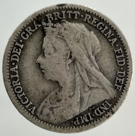 1901 Victoria Threepence Silver Coin | Collectable Grade